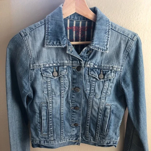 American Eagle Jean Jacket Size S - Picture 3 of 6